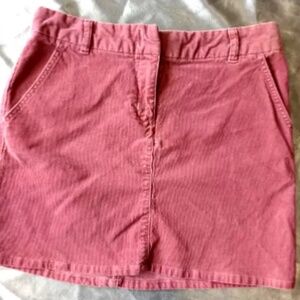 Bass Jeans Women's Corduroy Skirt Size 6 rose pink high waisted